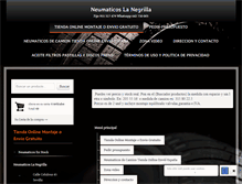 Tablet Screenshot of neumaticoslanegrilla.com